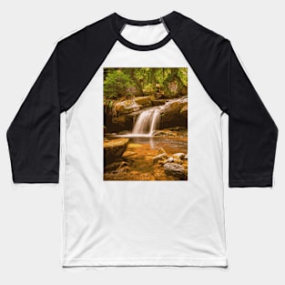 Golden Water Fall - Landscape Baseball T-Shirt